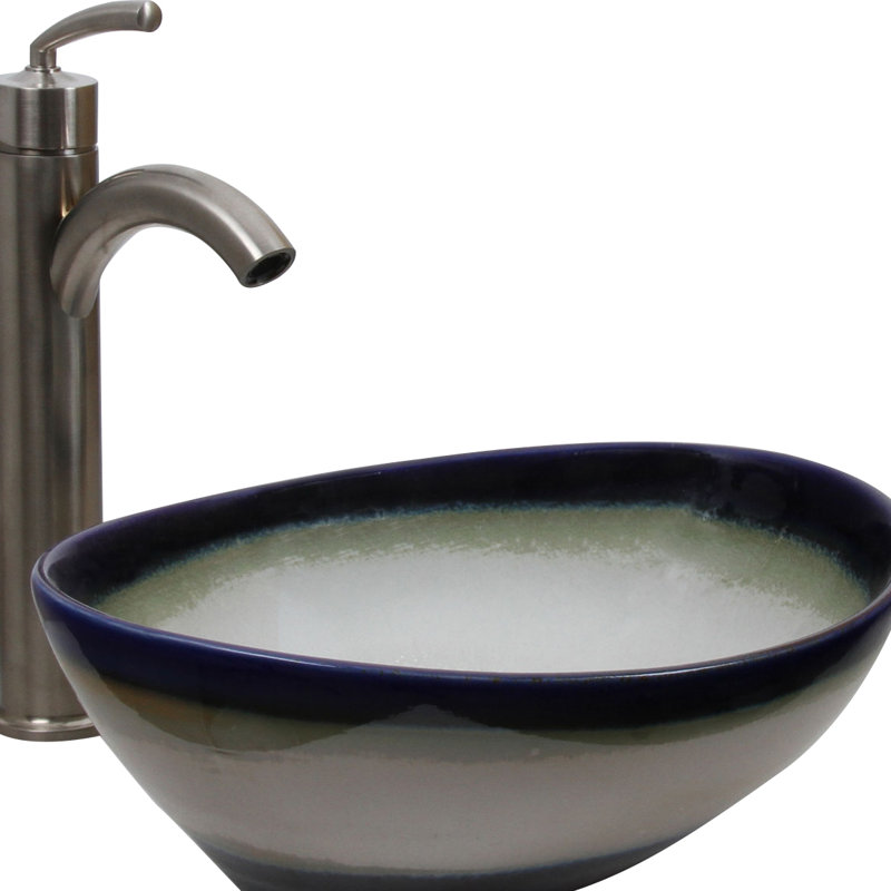 Elimaxs Elite Ceramic Oval Vessel Bathroom Sink Wayfair